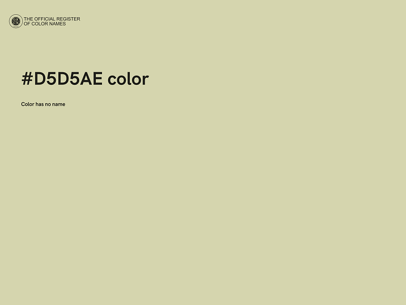 #D5D5AE color image