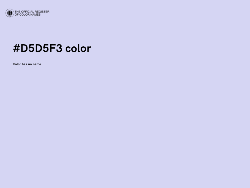 #D5D5F3 color image