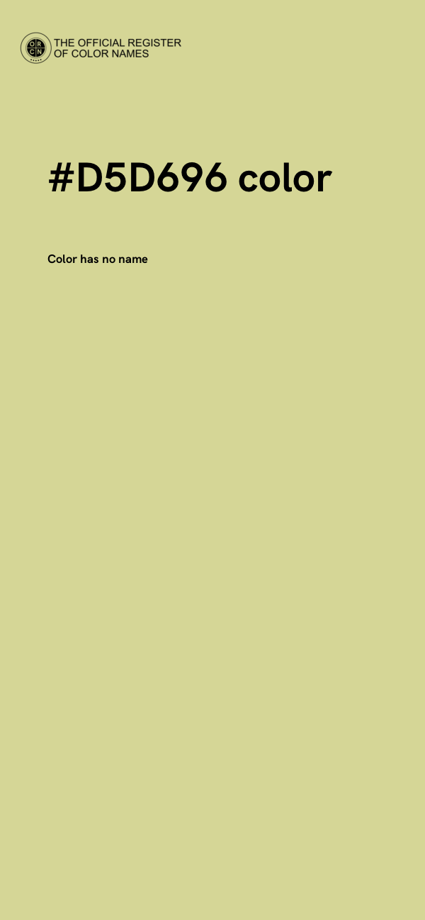 #D5D696 color image