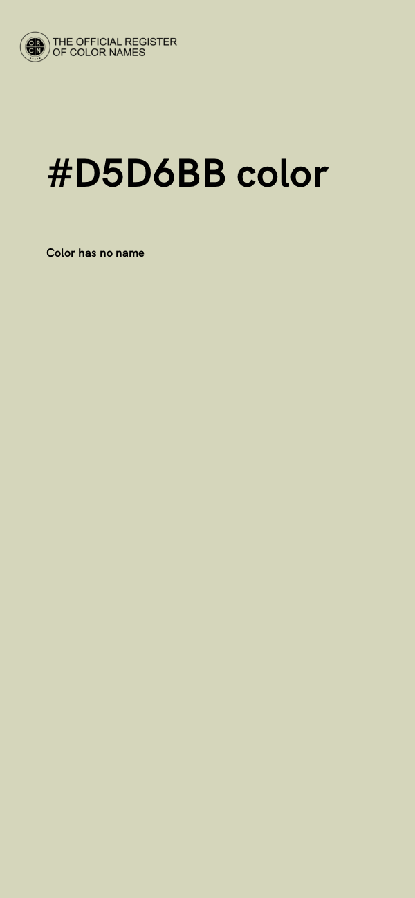 #D5D6BB color image