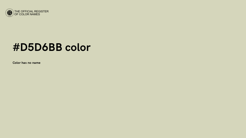 #D5D6BB color image