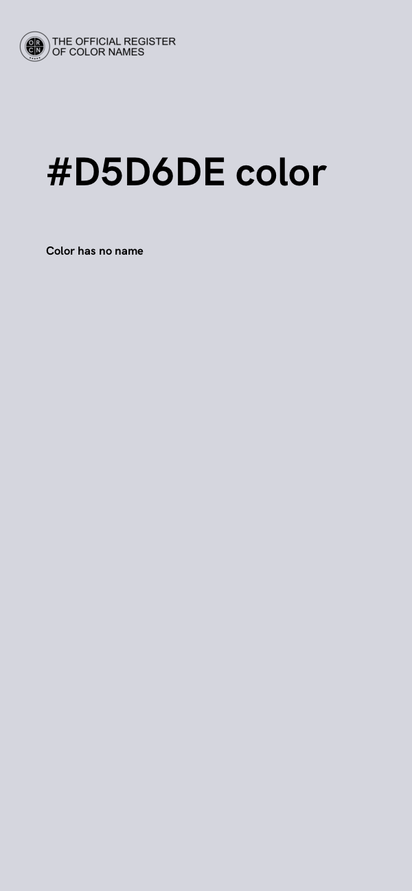 #D5D6DE color image