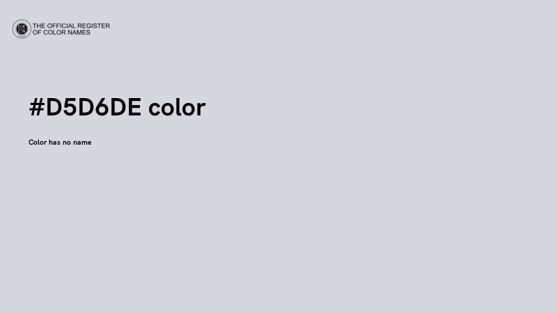 #D5D6DE color image