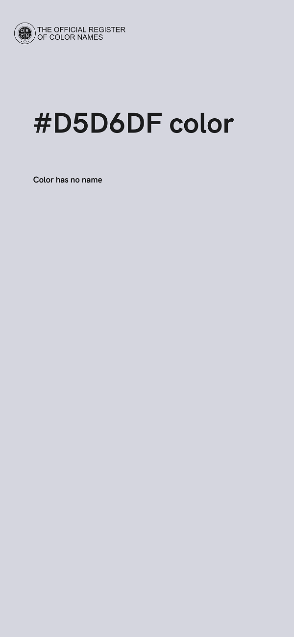 #D5D6DF color image