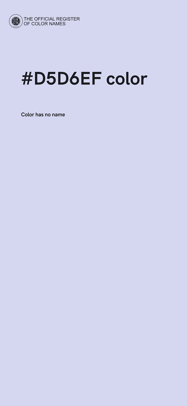 #D5D6EF color image