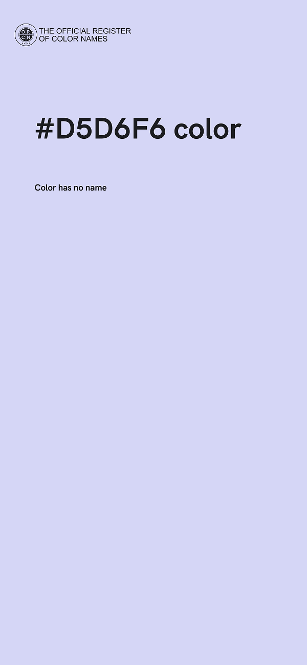 #D5D6F6 color image