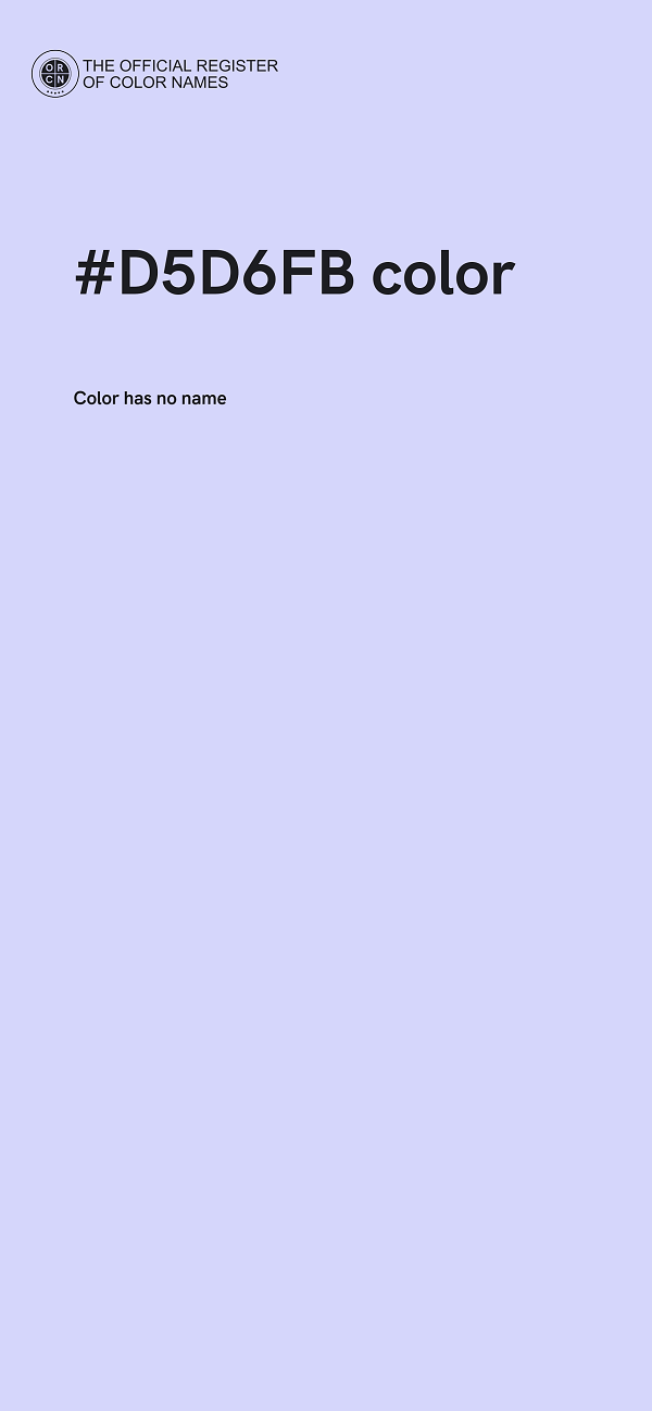 #D5D6FB color image