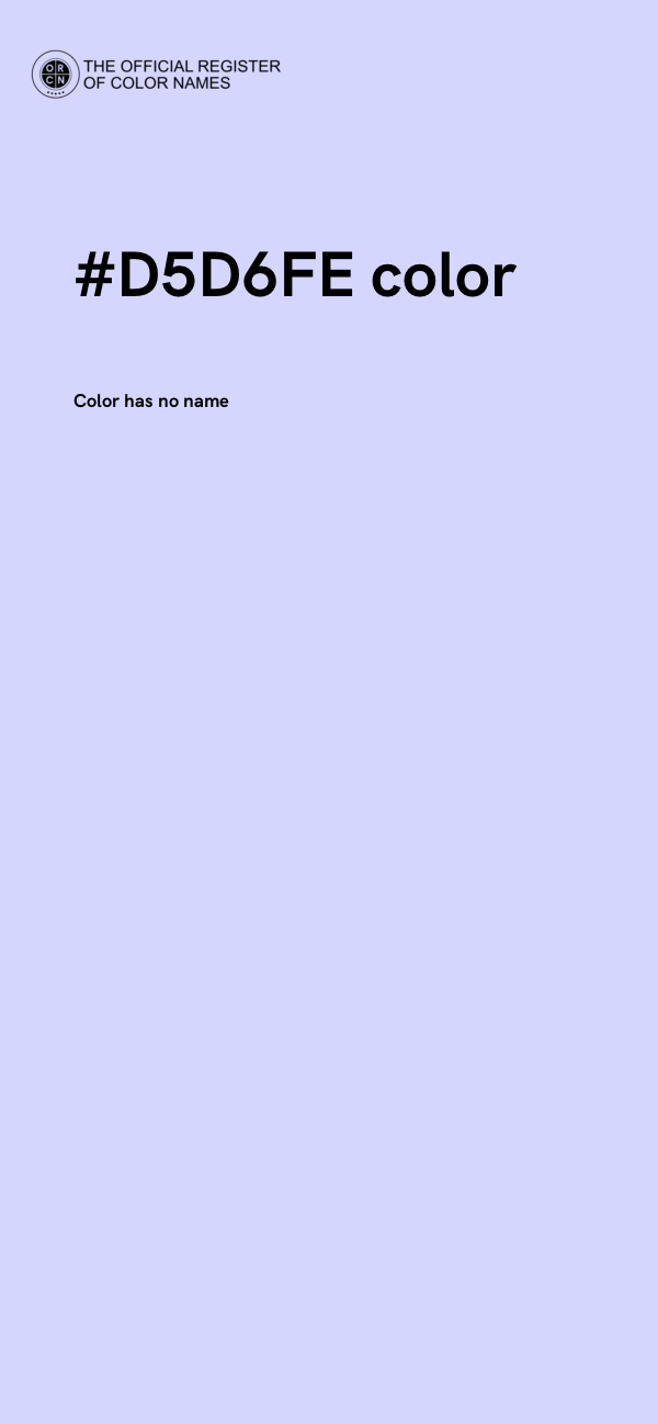 #D5D6FE color image