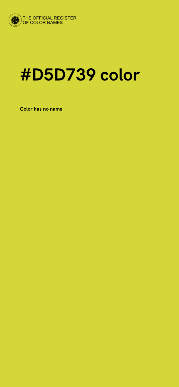 #D5D739 color image