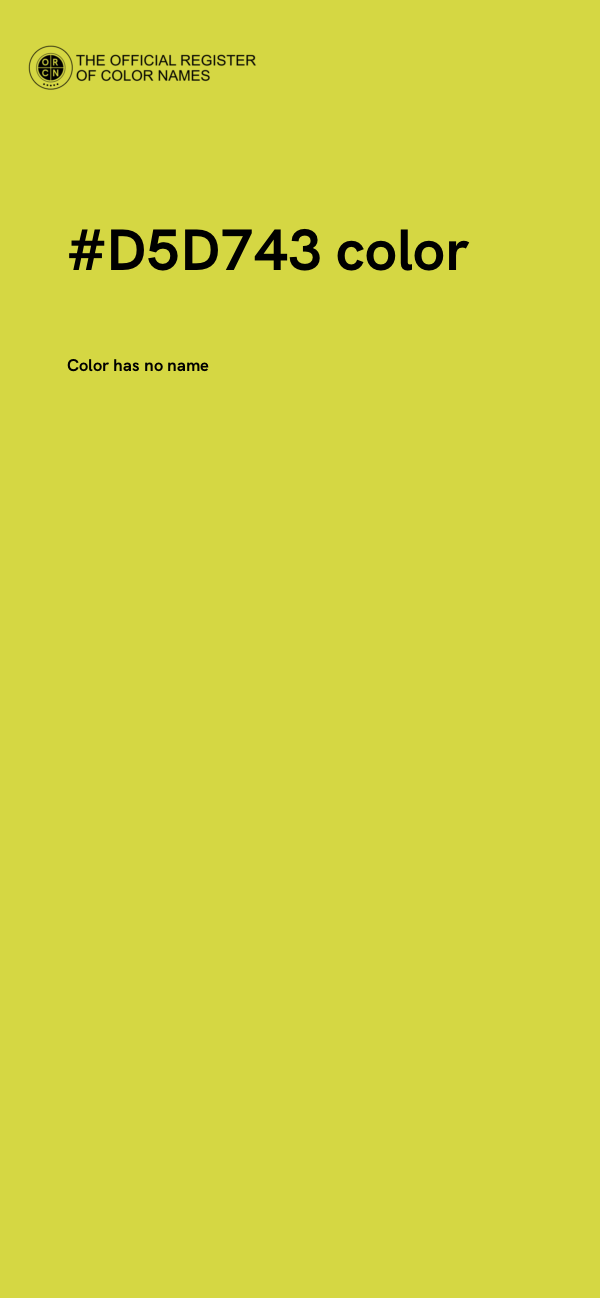 #D5D743 color image
