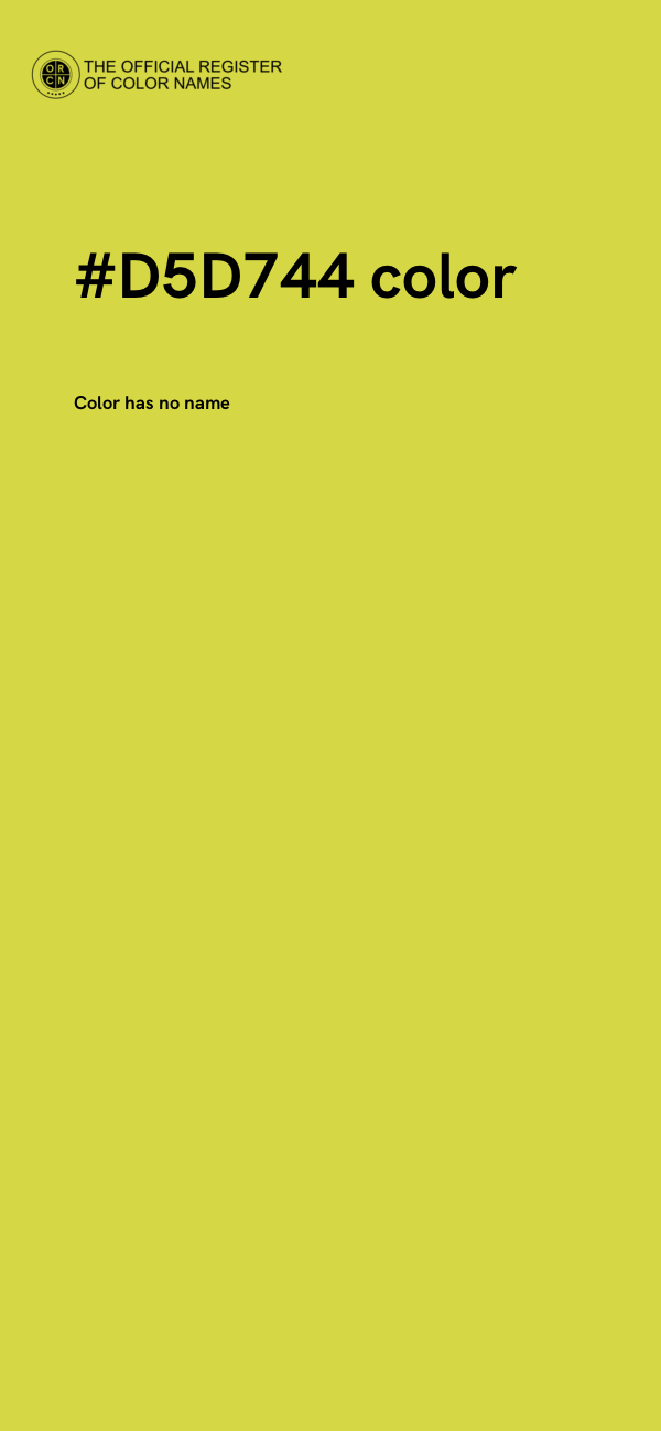 #D5D744 color image