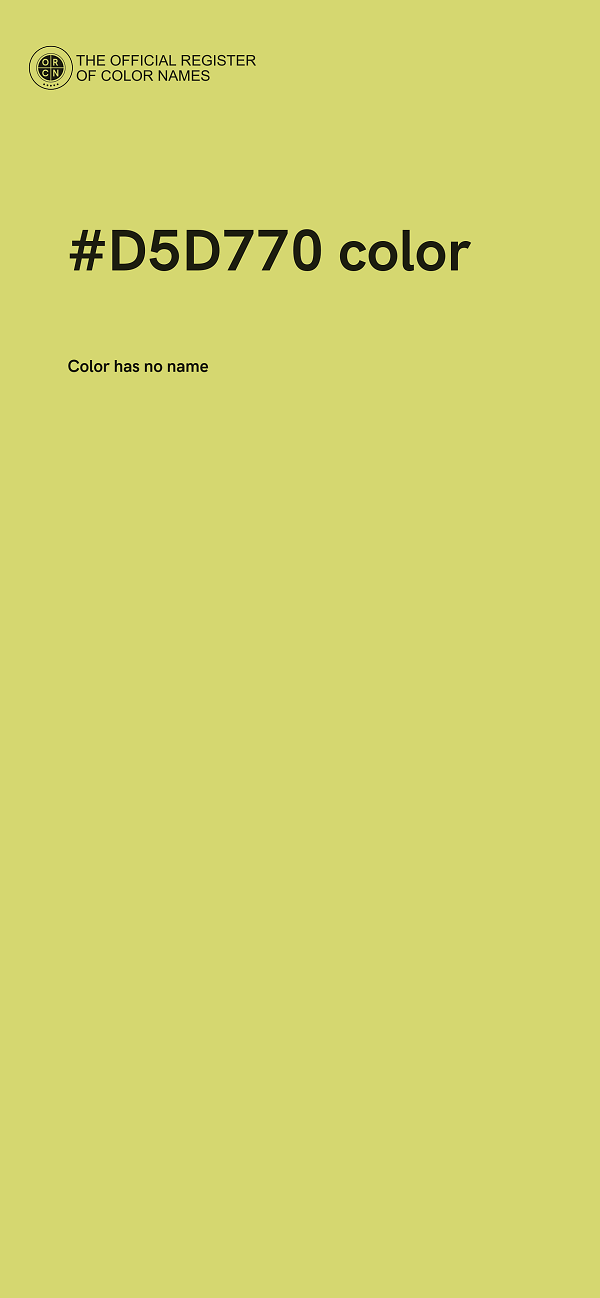 #D5D770 color image