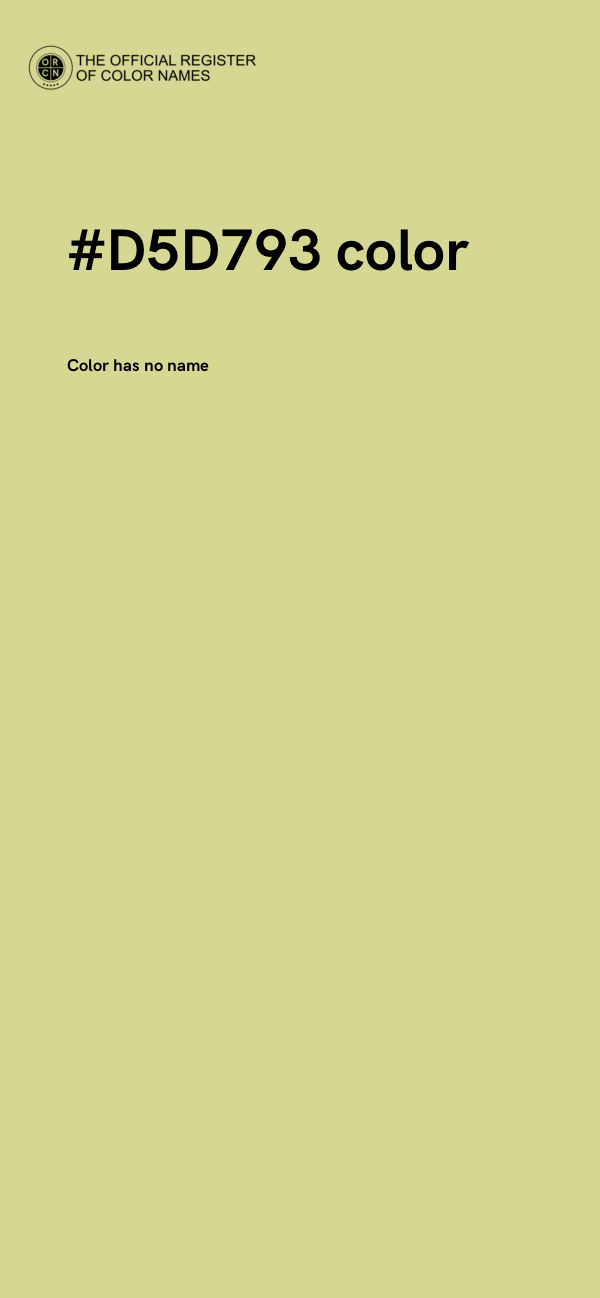 #D5D793 color image