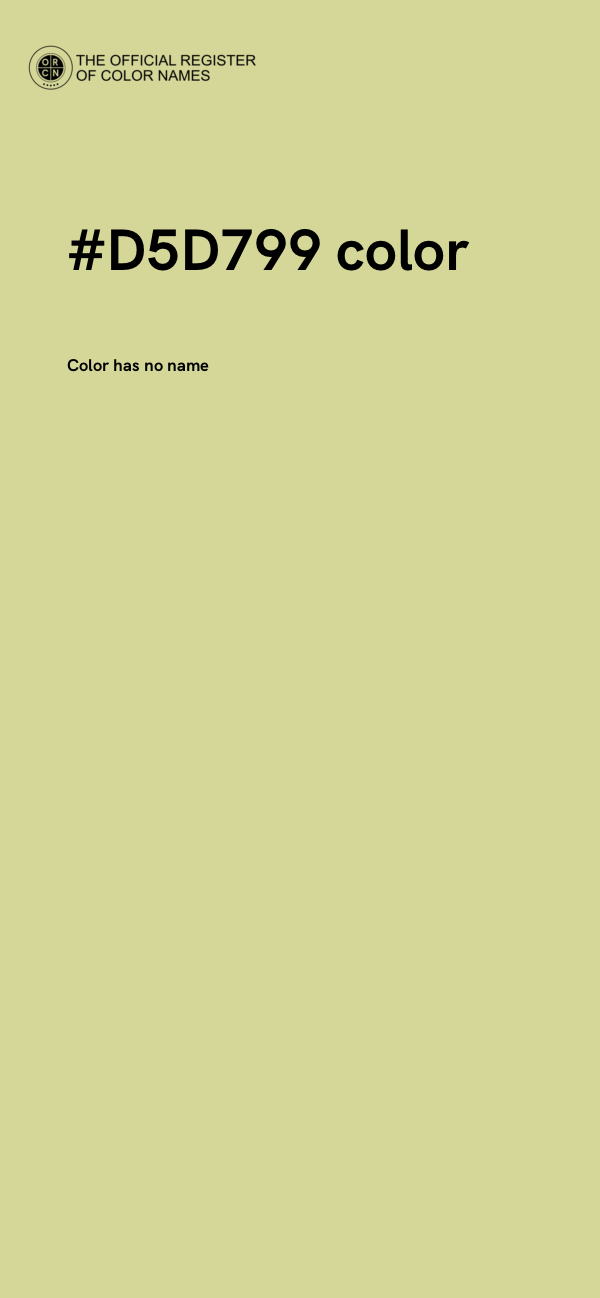 #D5D799 color image