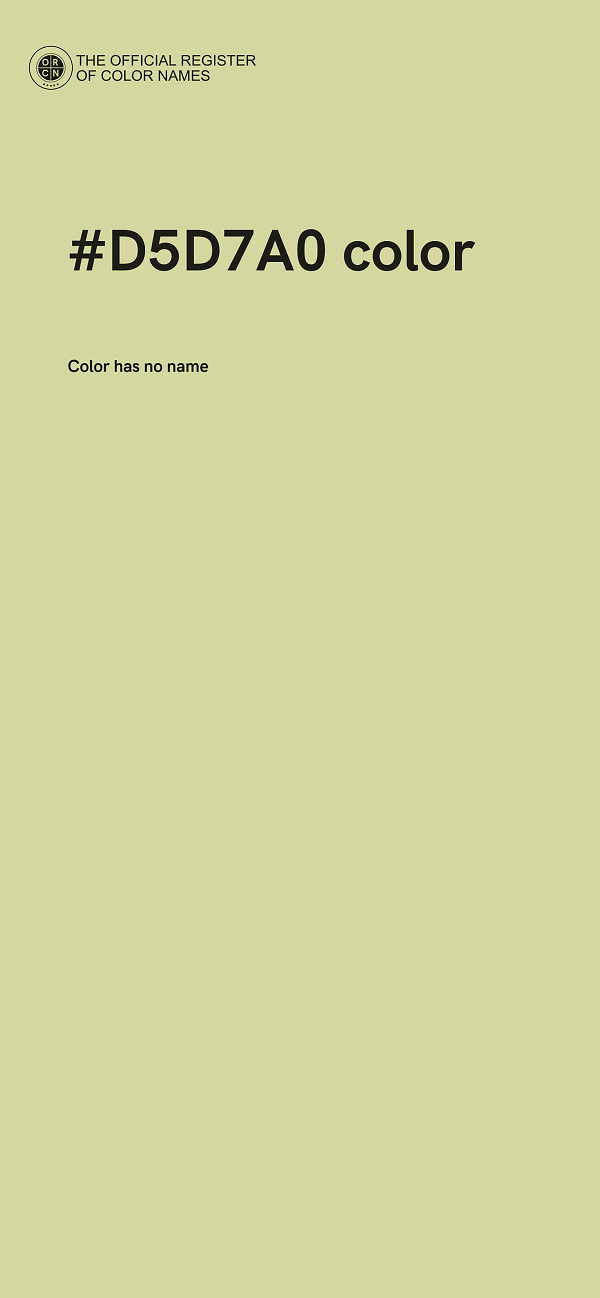 #D5D7A0 color image