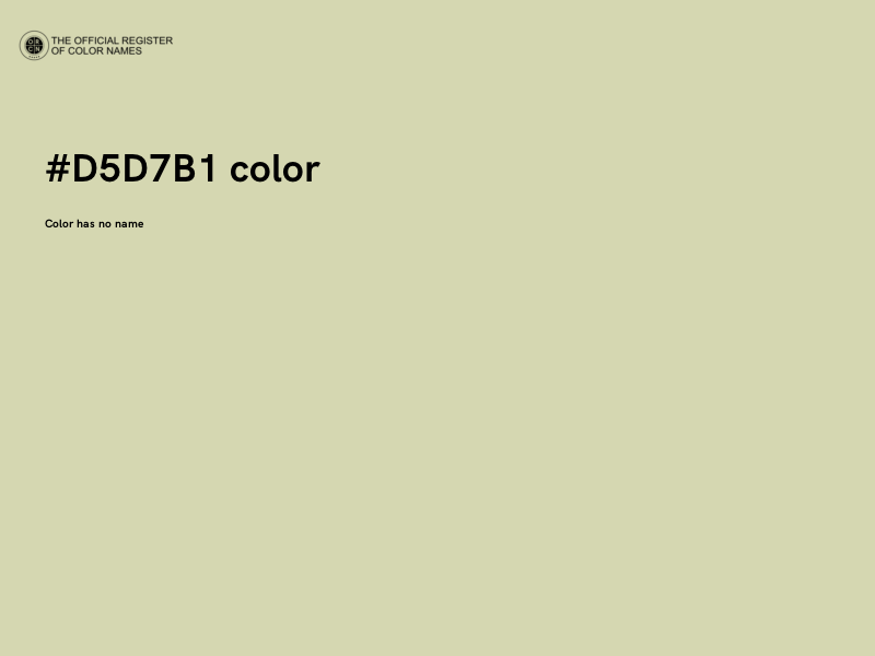 #D5D7B1 color image