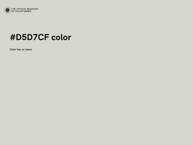 #D5D7CF color image