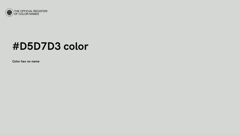 #D5D7D3 color image