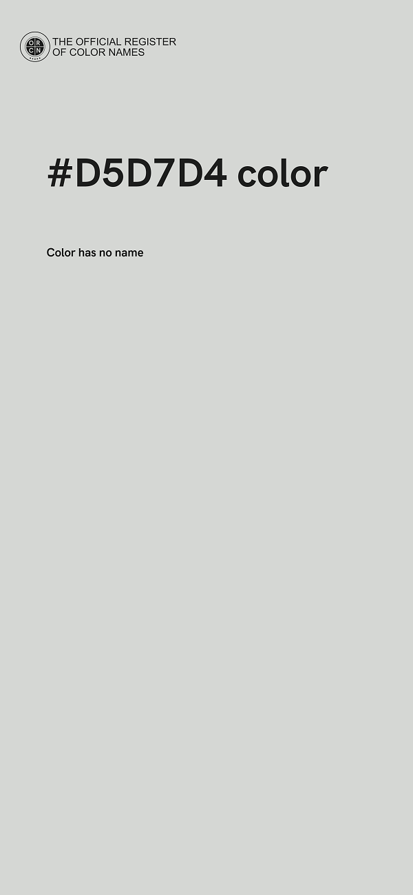 #D5D7D4 color image