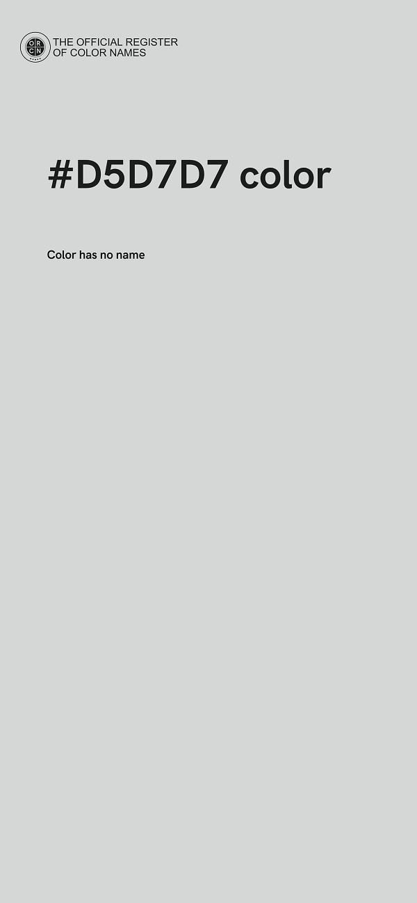#D5D7D7 color image