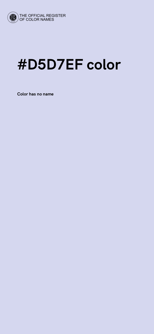 #D5D7EF color image