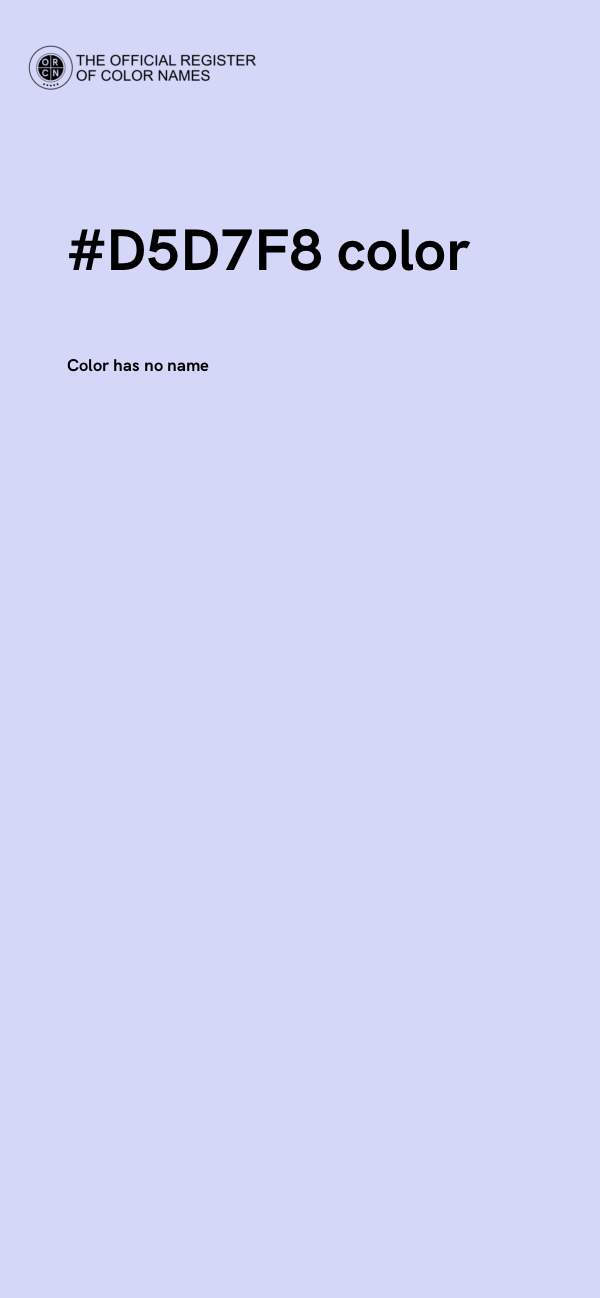 #D5D7F8 color image