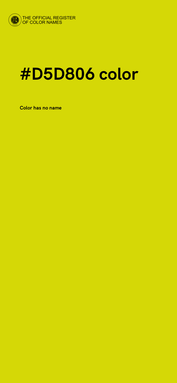 #D5D806 color image
