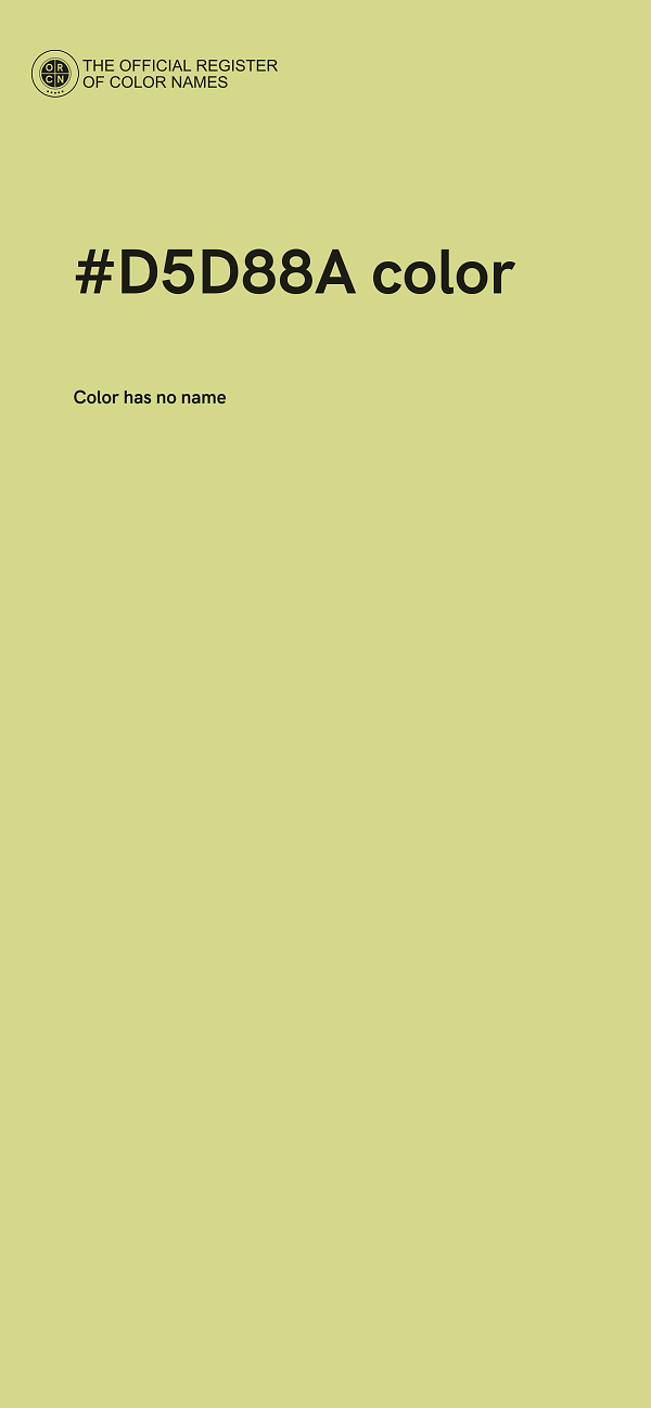 #D5D88A color image