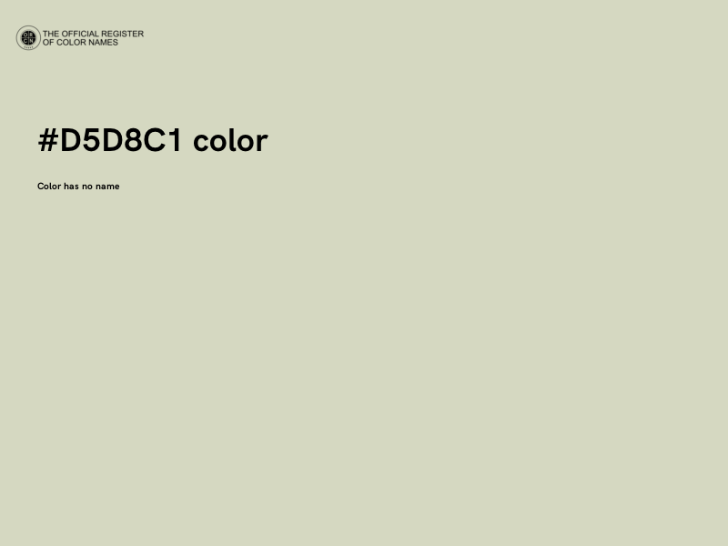 #D5D8C1 color image