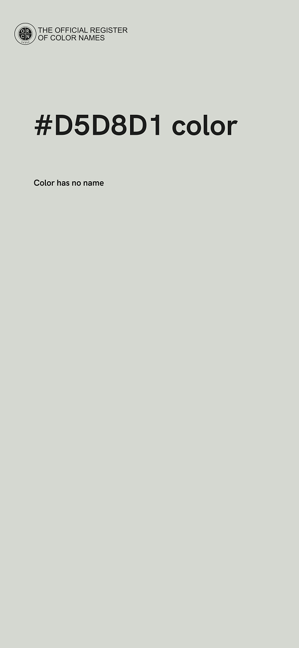 #D5D8D1 color image