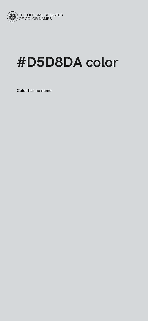 #D5D8DA color image