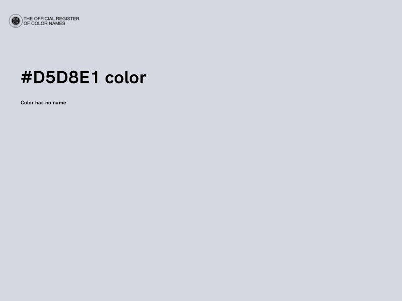 #D5D8E1 color image