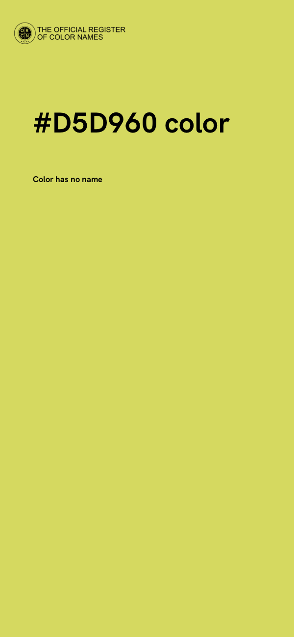 #D5D960 color image