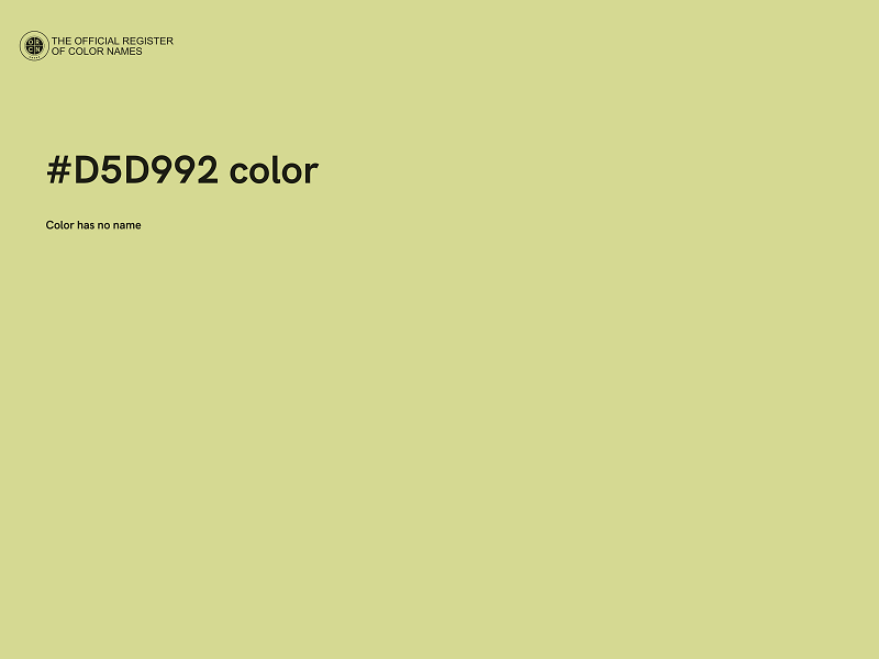 #D5D992 color image