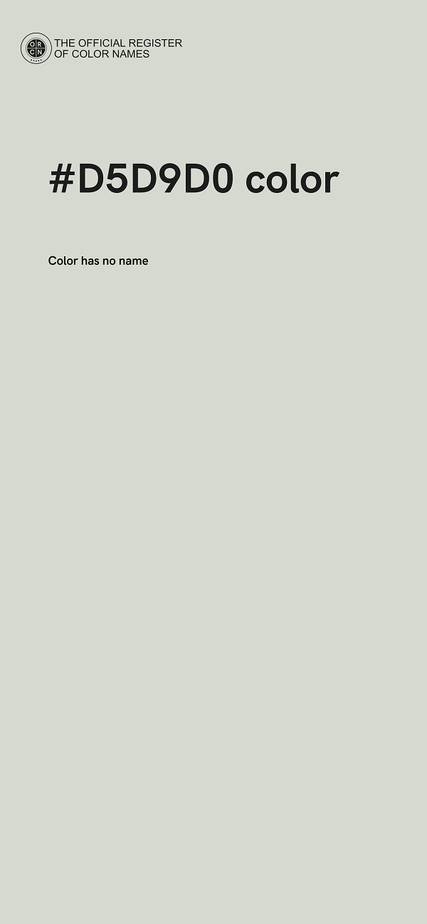 #D5D9D0 color image