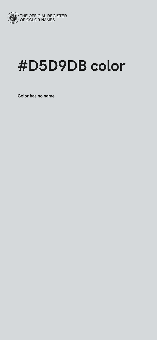 #D5D9DB color image