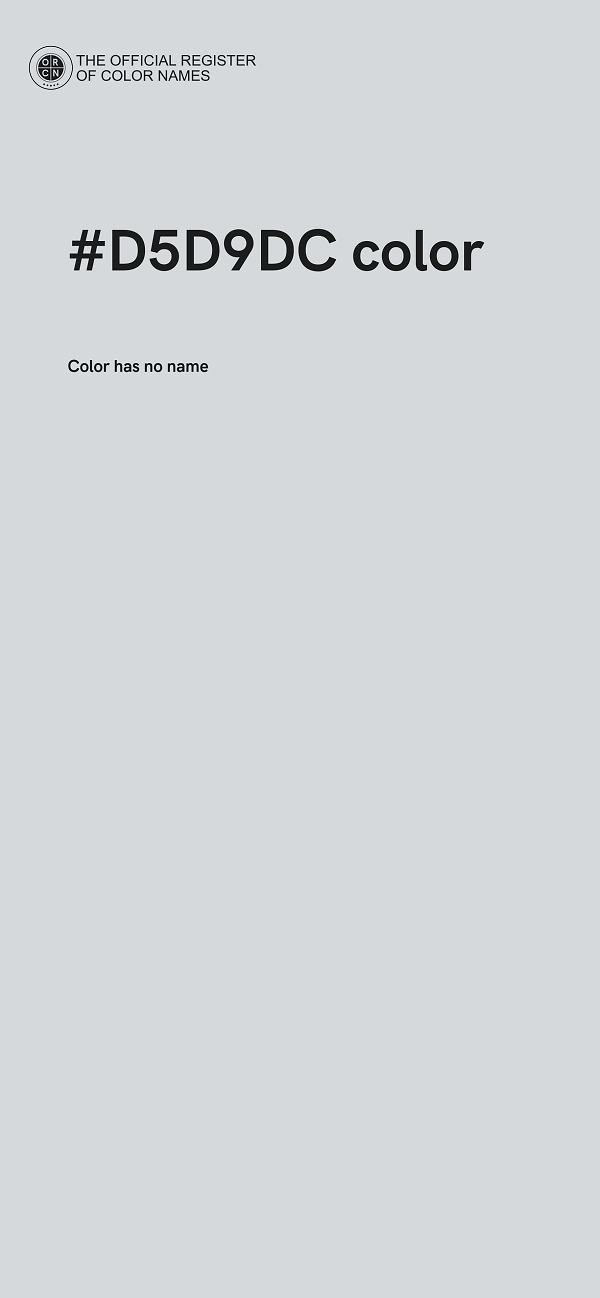 #D5D9DC color image