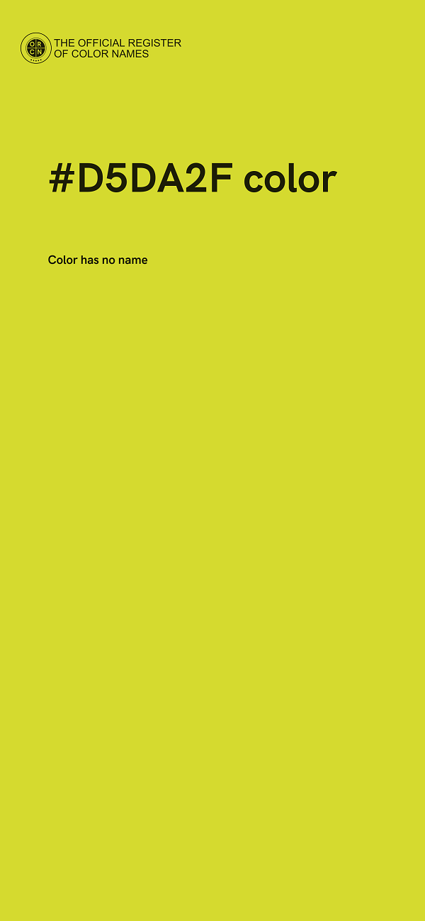 #D5DA2F color image