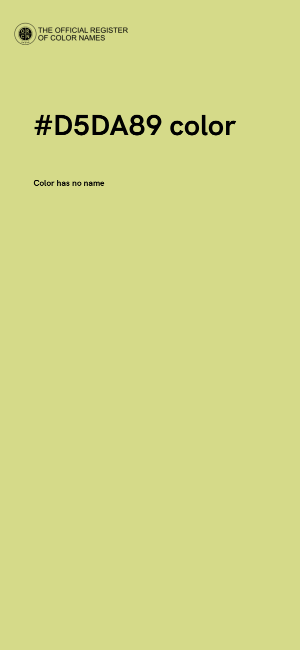 #D5DA89 color image