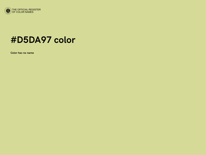 #D5DA97 color image