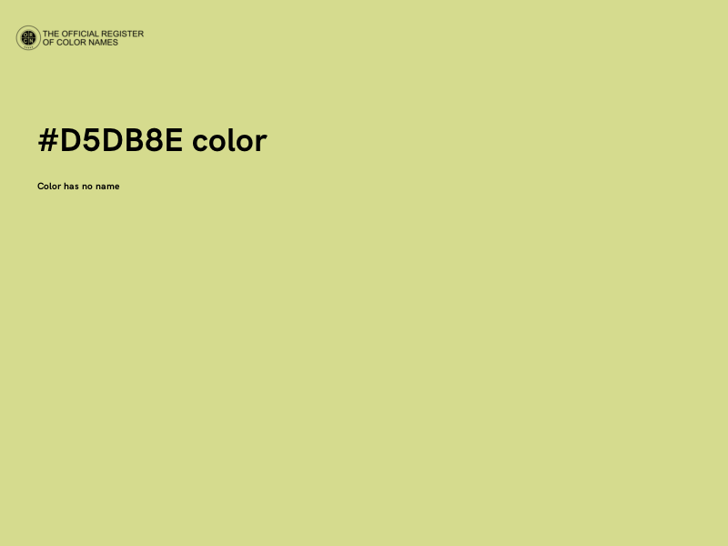 #D5DB8E color image