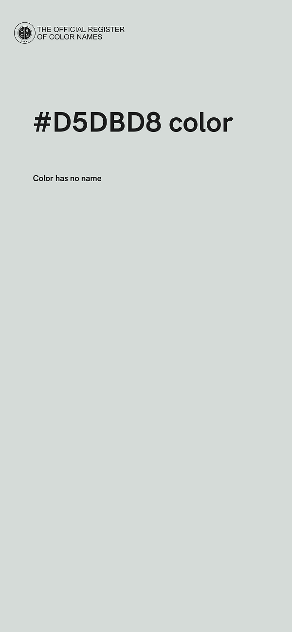 #D5DBD8 color image