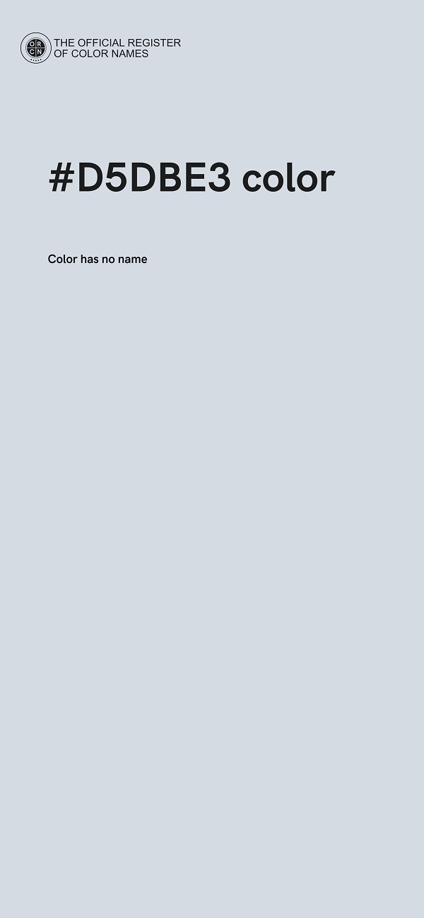 #D5DBE3 color image