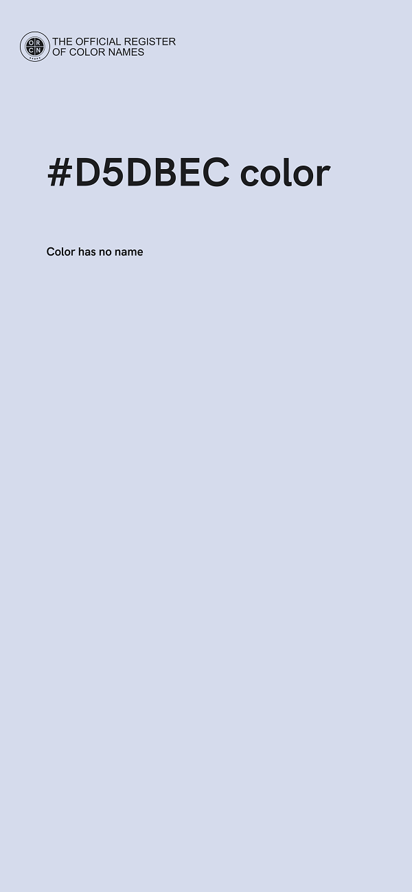 #D5DBEC color image