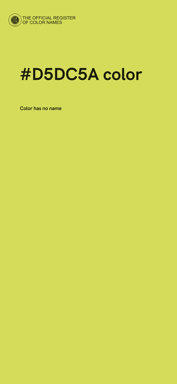 #D5DC5A color image