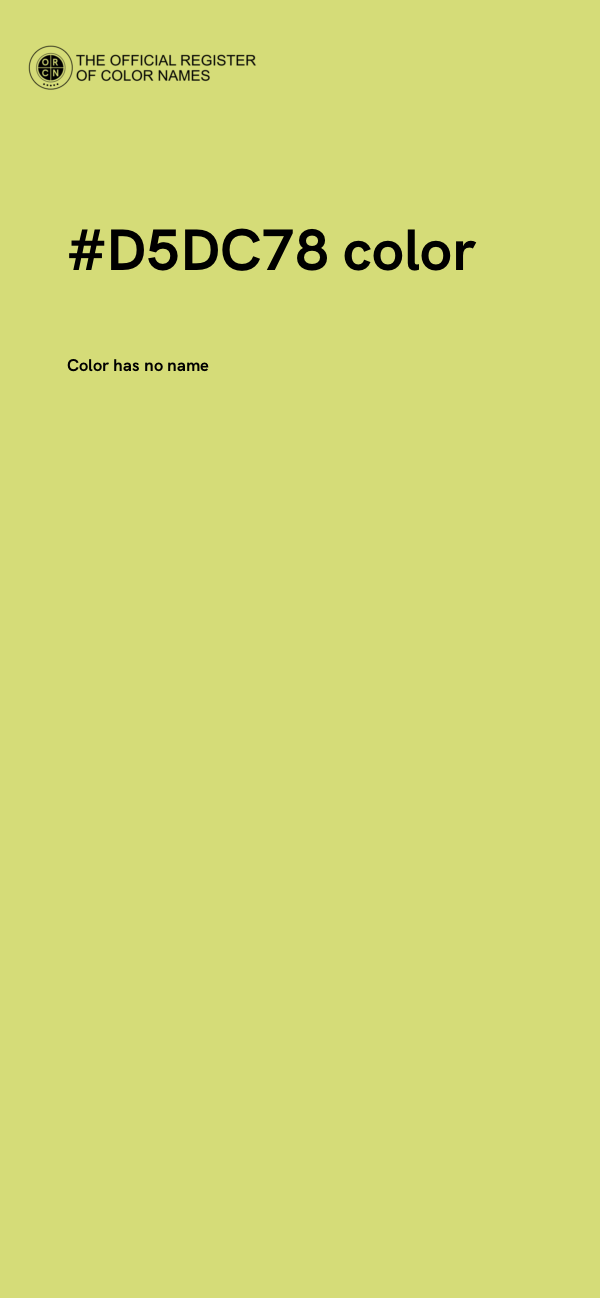 #D5DC78 color image