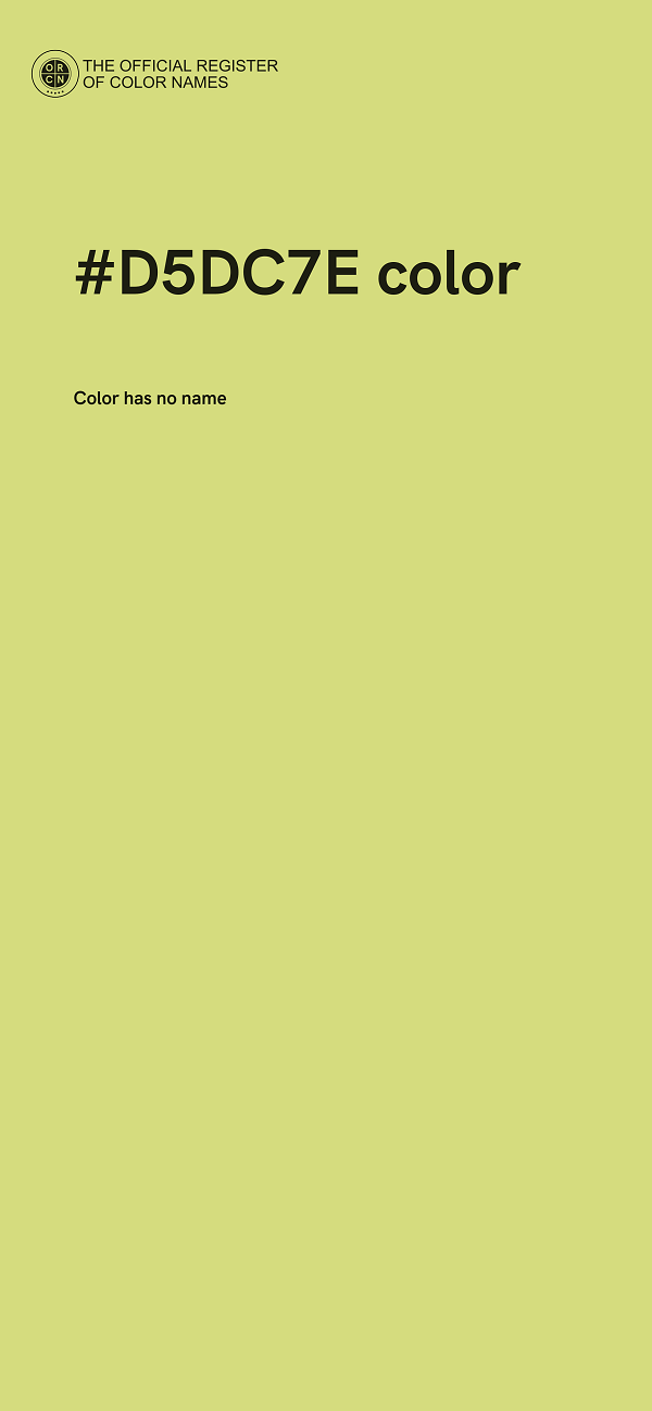 #D5DC7E color image