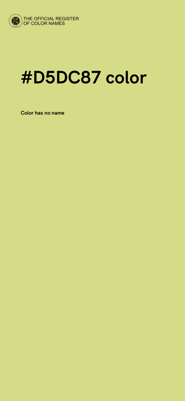 #D5DC87 color image