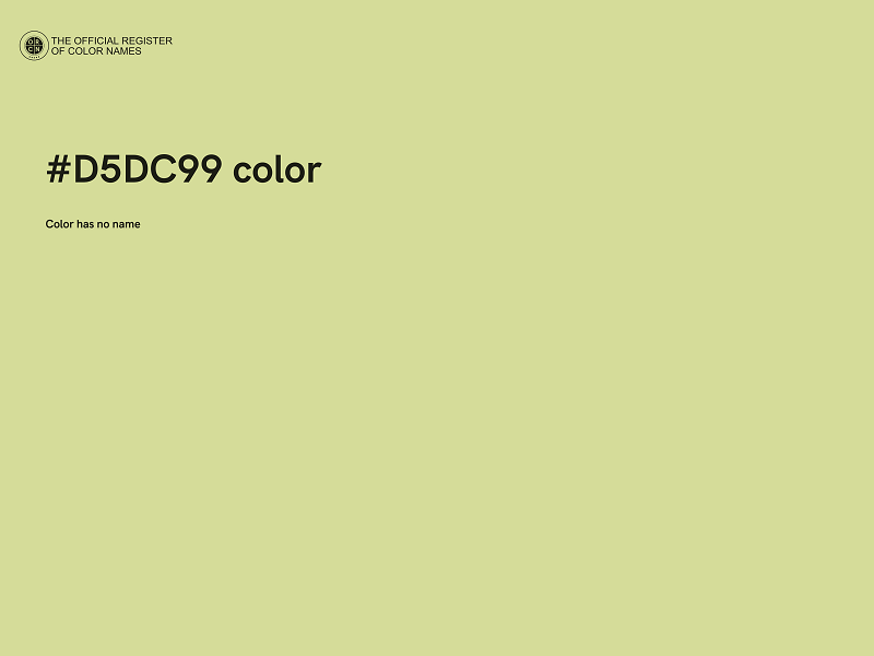 #D5DC99 color image