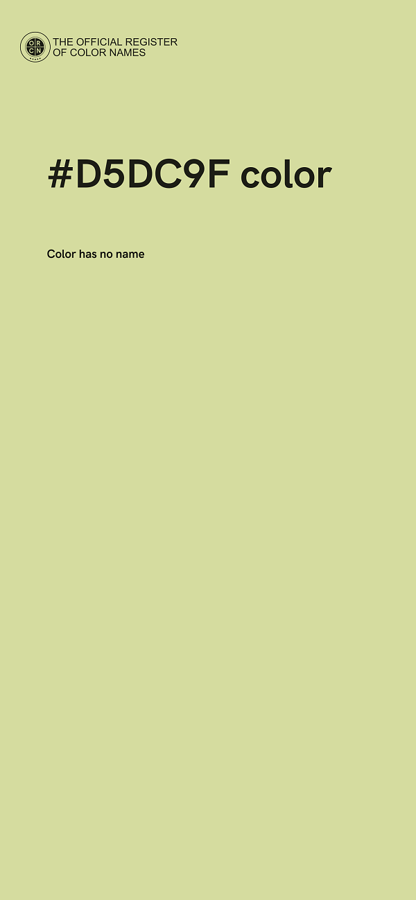 #D5DC9F color image